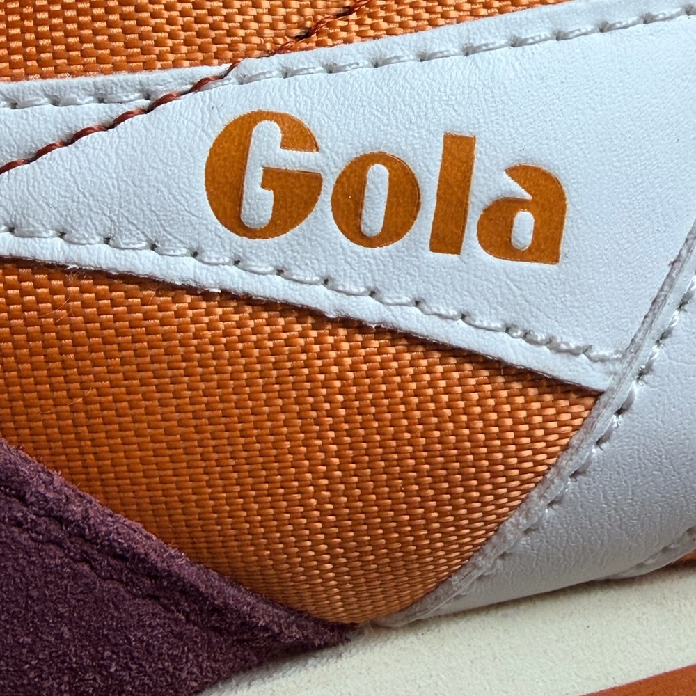 Gola Daytona Retro Sneakers Burgundy Orange White Men’s 11 - Picture 13 of 16